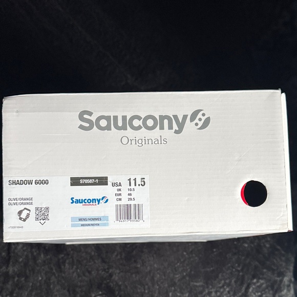 Saucony Men's Olive and Orange Sneakers - Picture 5 of 5